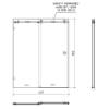 Picture of Australian Standard Square Stainless Steel Shower Screen Fittings Set, AS/NZS 2208