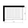 Picture of Stainless Steel Shower Enclosure Hardware Kit, Toughened Glass with Safety Film