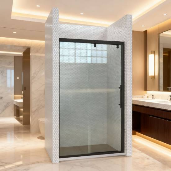 Picture of Customisable All-Stainless Steel Shower Enclosure with Complete Fittings and Shower Door, Project Supply