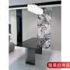 Picture of Versace Black Natural Marble for Walls, Stair Treads, Tables and Island Benches