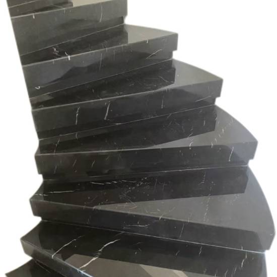Picture of Black and White Root Natural Marble for Floors, Walls, Stair Treads, Island Benches and Bathrooms