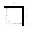 Picture of New Double Sliding Door Shower Enclosure, Safer Use, Easy to Install, Acrylic Film Glass