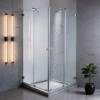 Picture of No Top Track Shower Door for Tall Users, Toughened Glass, Minimalist Square Sliding