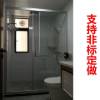 Picture of Custom Sliding Shower Screen, 4+4 Laminated Art Glass, Double Roller, Self-Cleaning