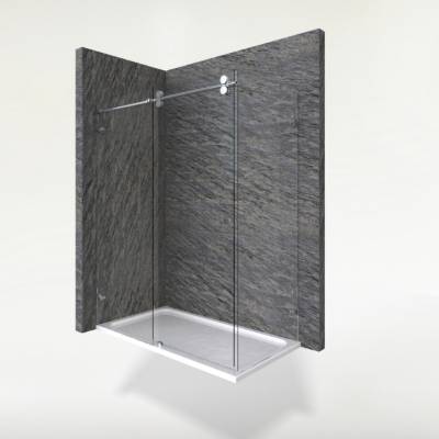 American Standard Sliding Shower Enclosure, Full SUS304 Stainless Steel Hardware