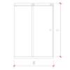Picture of American Standard Sliding Shower Enclosure, Full SUS304 Stainless Steel Hardware