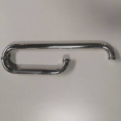 Picture of Stainless Steel Shower Enclosure Hardware, L-Shape Large Handle, 25mm Tube
