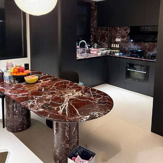 Picture of Violet Red Natural Marble for Floors, Stairs, Tables, Island Benches, Thresholds and Vanity Tops