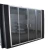 Picture of NP202 Shower Screen Hardware, Matte Aluminium Frame, Quiet Rollers, F-Shape Handle