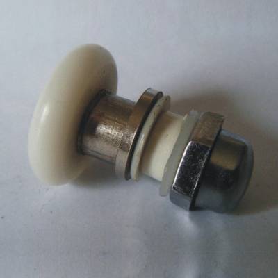 Old Style Shower Door Roller, Brass Axle Eccentric, Glass Hole 12, Wheel 22, 6-8mm