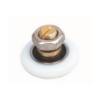 Picture of Old Style Shower Door Roller, Brass Axle Eccentric, Glass Hole 12, Wheel 22, 6-8mm