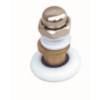 Picture of Old Style Shower Door Roller, Brass Axle Eccentric, Glass Hole 12, Wheel 22, 6-8mm