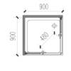 Picture of Floor-Mounted Shower Enclosure with Bottom Track, No Top Frame, Thick Toughened Glass