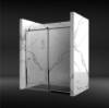 Picture of Custom Large Brass Roller Sliding Shower Screen, Toughened Glass, Supply and Install