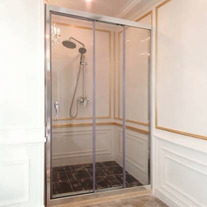 Picture of Shower Enclosures for Developers and Hotels, Linked Sliding Doors, Installation Team