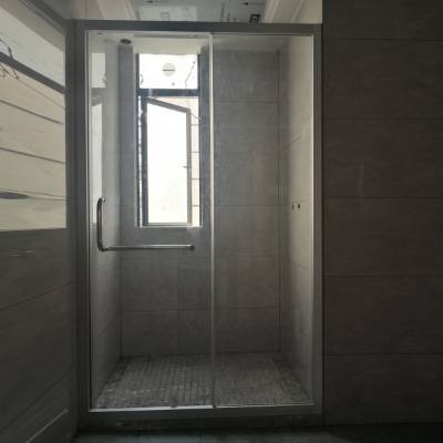 Sliding Shower Screen Aluminium Profile and Complete Hardware, Free Glass Drawings