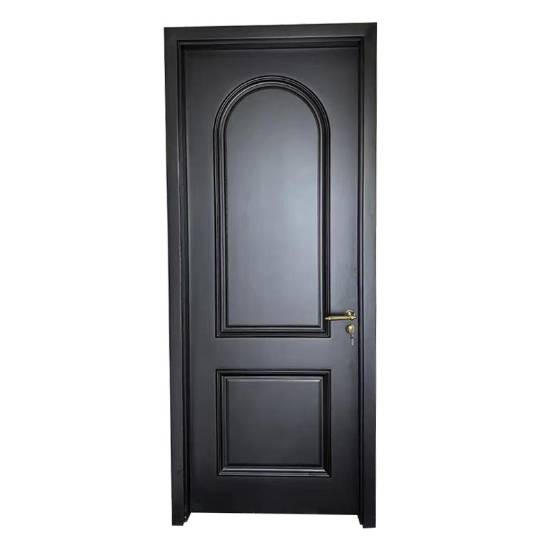 Picture of Black Silent Lacquered Interior Door Set, Solid Timber Bedroom Door, Installation Available