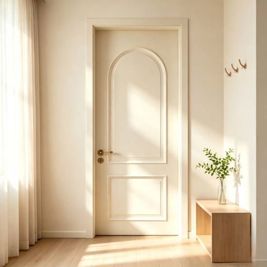 Picture of Customisable French Style Lacquered Solid Wood Interior Door Set for Bedrooms