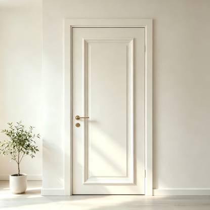 Picture of Customisable Soundproof Lacquered Interior Door Set, Modern Minimalist, European and French Style Timber Doors