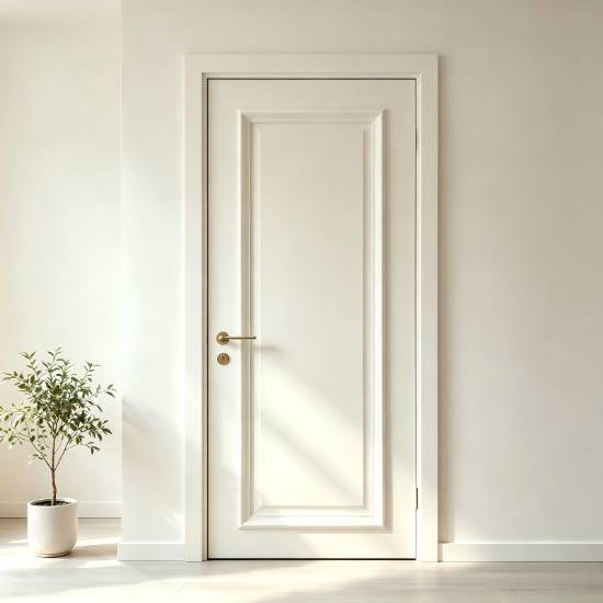 Picture of Customisable Soundproof Lacquered Interior Door Set, Modern Minimalist, European and French Style Timber Doors