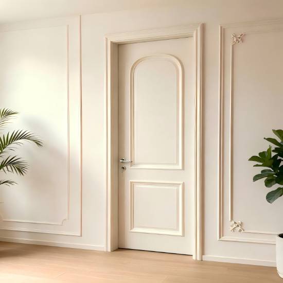 Picture of French Vintage Lacquered Solid Wood Composite Interior Door, Customisable