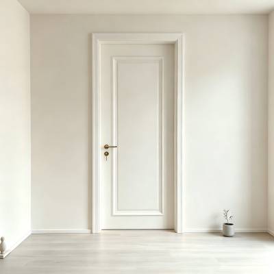 Customisable French Style Lacquered Solid Wood Bedroom Door Set, Free Colour Matching