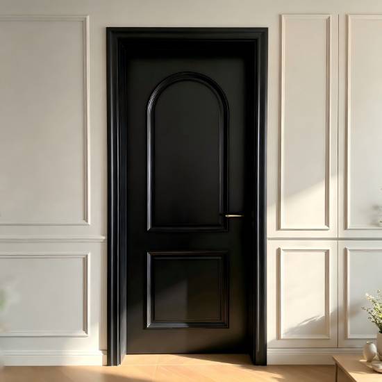 Picture of American and French Vintage Lacquered Solid Wood Composite Interior Door, Customisable