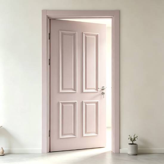 Picture of Customisable Modern Minimalist Lacquered Bedroom Door Set, Eco-Friendly, European or French Style