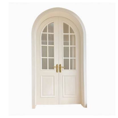Picture of Titanium Magnesium Alloy Aluminium Glass Interior Door Set for Bathrooms, Quiet Operation