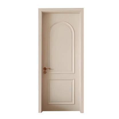 Picture of French Style Lacquered Solid Wood Bedroom Interior Door, Custom Colour Matching