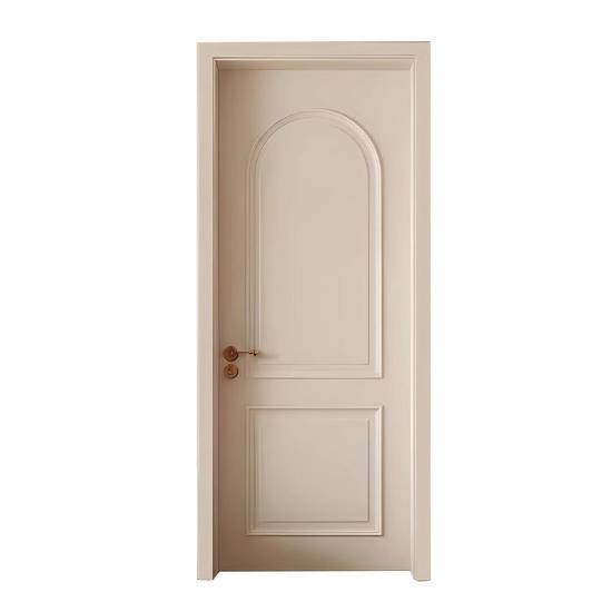 Picture of French Style Lacquered Solid Wood Bedroom Interior Door, Custom Colour Matching