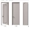 Picture of White Interior Engineered Timber Bedroom Door with Frame, Soundproof Single Swing Door