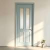 Picture of Multi-Layer Lacquered Solid Wood Interior Door, French Cream Vintage Style Bedroom Door