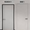 Picture of Aluminium-Timber Frameless Interior Door, Colour-Matched to Feature Wall, Ultra-Narrow Concealed Frame Swing Door