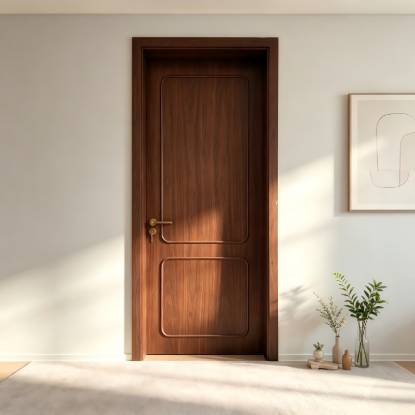 Picture of Lacquered Solid Wood Hinged Bedroom Door, Luxury Chinese Style, Interior
