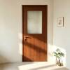 Picture of Solid Wood Lacquered Interior Door Set, Swing Door, Luxury Chinese Style with Glass