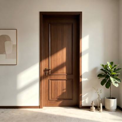 Picture of Bedroom Timber Door with Installation, Interior Solid Timber Lacquered Swing Door, Luxury Chinese Style