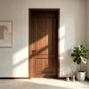 Picture of Bedroom Timber Door with Installation, Interior Solid Timber Lacquered Swing Door, Luxury Chinese Style