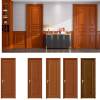 Picture of Customisable Solid Timber Door, Pure Timber Bedroom Door, New Chinese Style, Single Swing Entry Door
