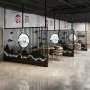 Picture of Custom Laser-Cut Stainless Steel Screen Partition for Restaurant Booths