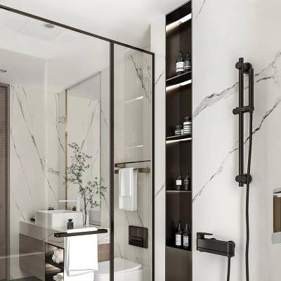 Stainless Steel Recessed Niche for Living Room Feature Wall, 304 Metal Niche
