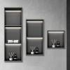 Picture of Custom Stainless Steel Recessed Niche Cabinet for Bathroom, Steel Plate Wall Niche