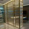 Picture of Stainless Steel and Art Glass Crystal Screen Partition for Home Renovation
