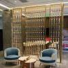 Picture of Stainless Steel Frosted Crystal Glass Screen Partition for Hotel and Villa