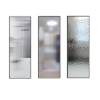 Picture of French Cream Style Retro Art Glass Screen with Stainless Steel Partition