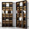 Picture of Stainless Steel Display and Wine Cabinet, Temperature-Controlled Solid Steel TV Unit