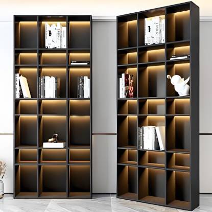 Picture of Stainless Steel Display and Wine Cabinet, Temperature-Controlled Solid Steel TV Unit