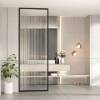 Picture of 304 Stainless Steel Crystal Glass Screen, Ultra-Clear Glass Block Partition