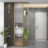 Picture of 304 Stainless Steel Crystal Glass Screen, Ultra-Clear Glass Block Partition