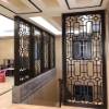 Picture of Rose Gold Stainless Steel Screen Partition, Oriental Style Carved Laser-Cut Rockery Wall
